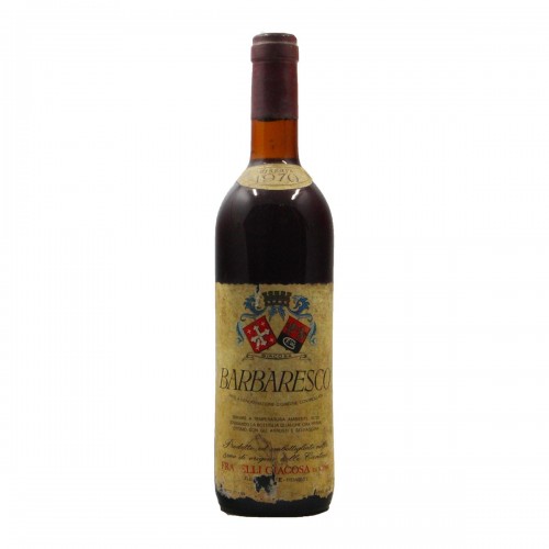 Barbaresco Riserva 1970 FRATELLI GIACOSA GRANDI BOTTIGLIE