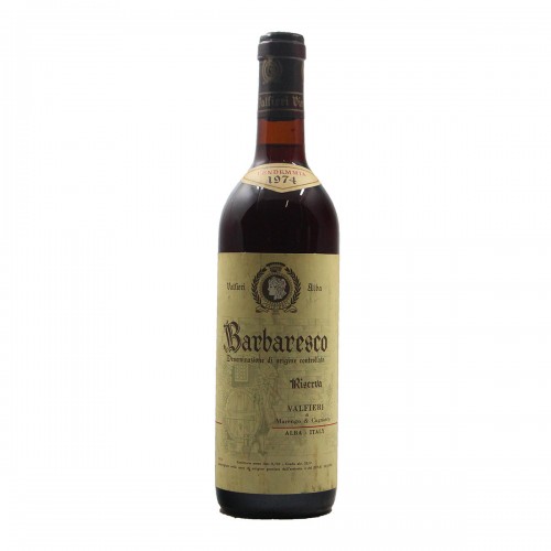 BARBARESCO RISERVA CLEAR COLOR 1974 VALFIERI GRANDI BOTTIGLIE