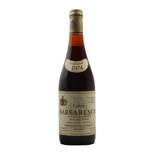 BARBARESCO 1974 ASCHERI GIACOMO GRANDI BOTTIGLIE