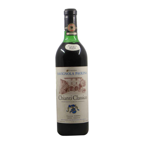 CHIANTI CLASSICO RISERVA 1970 SAVIGNOLA PAOLINA