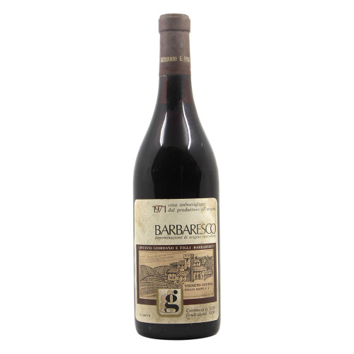 BARBARESCO RISERVA VIGNETO CAVANA 1971 GIORDANO