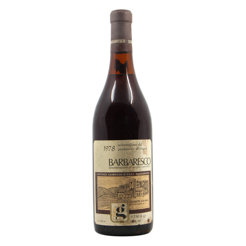 Barbaresco Riserva Vigneto Cavana 1978 GIORDANO