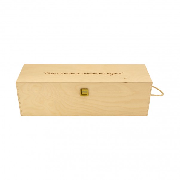 PERSONALIZED WOODEN WINE BOX - 1 MAGNUM BOTTLE - ILVA MAGNUM