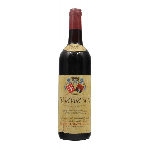 Barbaresco 1967 FRATELLI GIACOSA GRANDI BOTTIGLIE