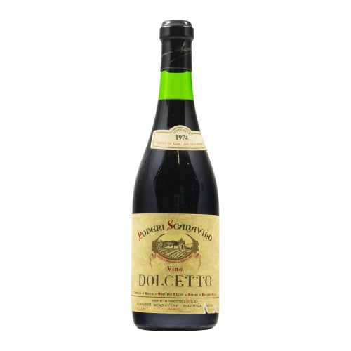 DOLCETTO 1974 SCANAVINO GRANDI BOTTIGLIE