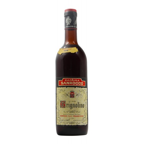 GRIGNOLINO 1974 SANROCCO GRANDI BOTTIGLIE